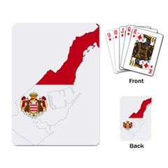 Monaco Country Europe Flag Borders Playing Cards Single Design (rectangle)