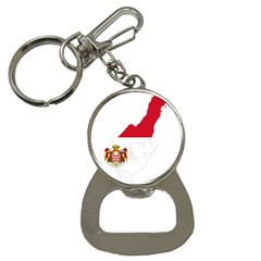 Monaco Country Europe Flag Borders Bottle Opener Key Chain by Sapixe