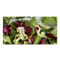 Salad Lettuce Vegetable Satin Shawl by Sapixe