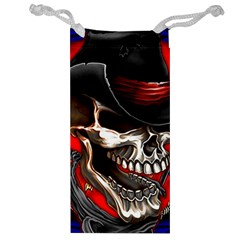 Confederate Flag Usa America United States Csa Civil War Rebel Dixie Military Poster Skull Jewelry Bag by Sapixe