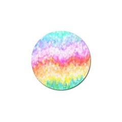 Rainbow Pontilism Background Golf Ball Marker by Sapixe