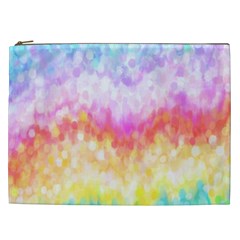 Rainbow Pontilism Background Cosmetic Bag (xxl) by Sapixe