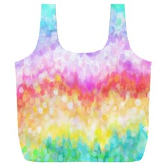 Rainbow Pontilism Background Full Print Recycle Bag (xxl) by Sapixe