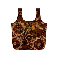 Steampunk Patter With Gears Full Print Recycle Bag (s) by FantasyWorld7