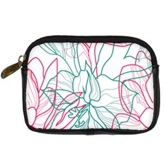 Flowers Digital Camera Leather Case by EvgeniaEsenina