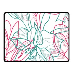 Flowers Fleece Blanket (small) by EvgeniaEsenina