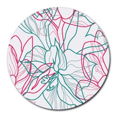 Flowers Round Mousepads