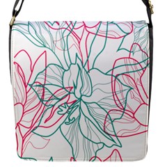 Flowers Flap Closure Messenger Bag (s) by EvgeniaEsenina