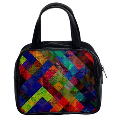 Abstract Colored Grunge Pattern Classic Handbag (two Sides) by fashionpod