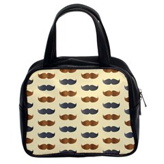 Beard Pattern Classic Handbag (two Sides) by designsbymallika