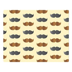 Beard Pattern Double Sided Flano Blanket (large)  by designsbymallika