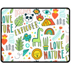 Traveller Explorer Fleece Blanket (medium)  by designsbymallika