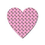 Patchwork Heart Pink Heart Magnet Front