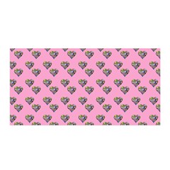 Patchwork Heart Pink Satin Wrap by snowwhitegirl