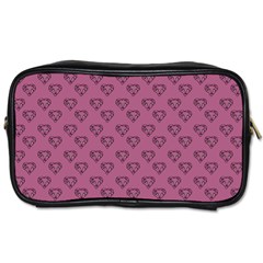 Heart Face Mauve Toiletries Bag (one Side) by snowwhitegirl