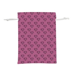 Heart Face Mauve Lightweight Drawstring Pouch (m) by snowwhitegirl