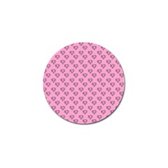 Heart Face Pink Golf Ball Marker (10 Pack) by snowwhitegirl