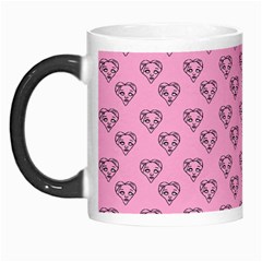 Heart Face Pink Morph Mugs by snowwhitegirl