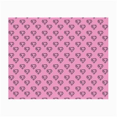 Heart Face Pink Small Glasses Cloth