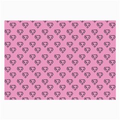 Heart Face Pink Large Glasses Cloth (2 Sides)