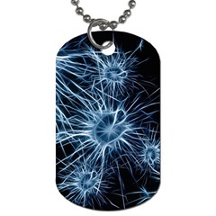 Neurons Brain Cells Structure Dog Tag (one Side) by Alisyart