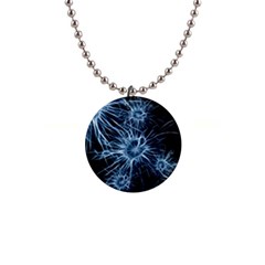 Neurons Brain Cells Structure 1  Button Necklace