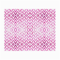 Chevrons Abstrait Rose Small Glasses Cloth by kcreatif