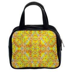 Vivid Warm Ornate Pattern Classic Handbag (two Sides) by dflcprintsclothing