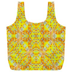 Vivid Warm Ornate Pattern Full Print Recycle Bag (xxxl)