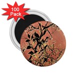 Floral Grungy Style Artwork 2.25  Magnets (100 pack)  Front