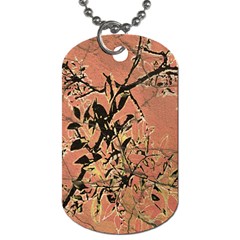 Floral Grungy Style Artwork Dog Tag (two Sides) by dflcprintsclothing