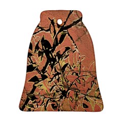 Floral Grungy Style Artwork Ornament (bell) by dflcprintsclothing