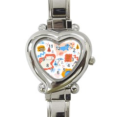 1 (1) Heart Italian Charm Watch