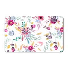 PINK FLORAL PRINT Magnet (Rectangular)