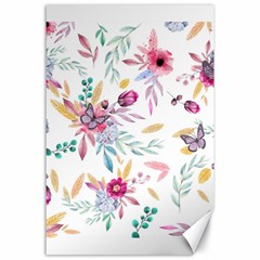 PINK FLORAL PRINT Canvas 24  x 36 