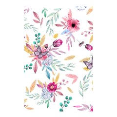 PINK FLORAL PRINT Shower Curtain 48  x 72  (Small) 