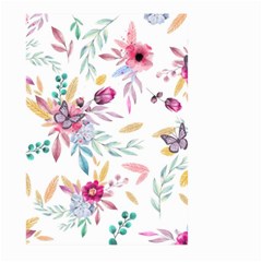 PINK FLORAL PRINT Large Garden Flag (Two Sides)