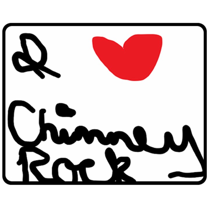 I HEART Chimney Rock Double Sided Fleece Blanket (Medium) 