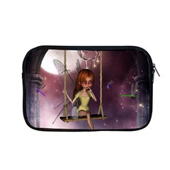 Little Fairy On A Swing With Dragonfly In The Night Apple Macbook Pro 13  Zipper Case by FantasyWorld7