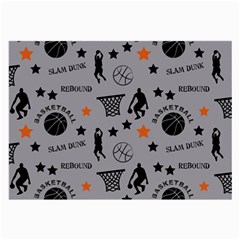 Slam Dunk Basketball Gray Large Glasses Cloth by mccallacoulturesports