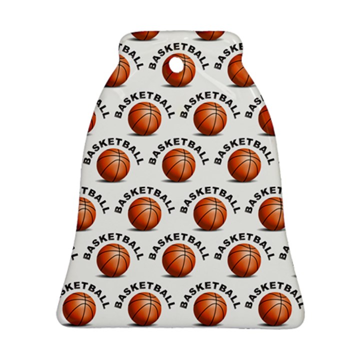 Orange Basketballs Bell Ornament (Two Sides)