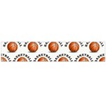 Orange Basketballs Large Flano Scarf  Back