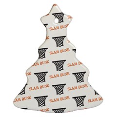 Slam Dunk Baskelball Baskets Ornament (christmas Tree)  by mccallacoulturesports
