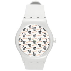 Slam Dunk Baskelball Baskets Round Plastic Sport Watch (m) by mccallacoulturesports