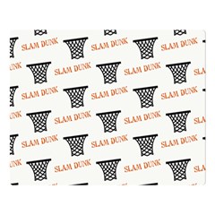 Slam Dunk Baskelball Baskets Double Sided Flano Blanket (large) 