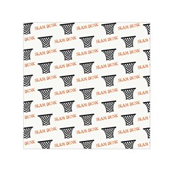 Slam Dunk Baskelball Baskets Small Satin Scarf (square) by mccallacoulturesports