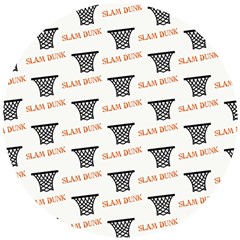 Slam Dunk Baskelball Baskets Wooden Puzzle Round by mccallacoulturesports