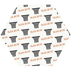 Slam Dunk Baskelball Baskets Wooden Puzzle Hexagon