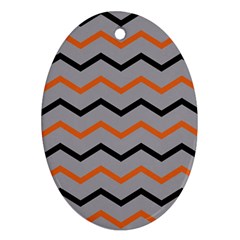 Basketball Thin Chevron Oval Ornament (two Sides) by mccallacoulturesports