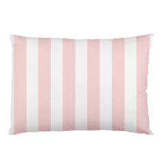 Pastel Pink Stripes Pillow Case by mccallacoulture
